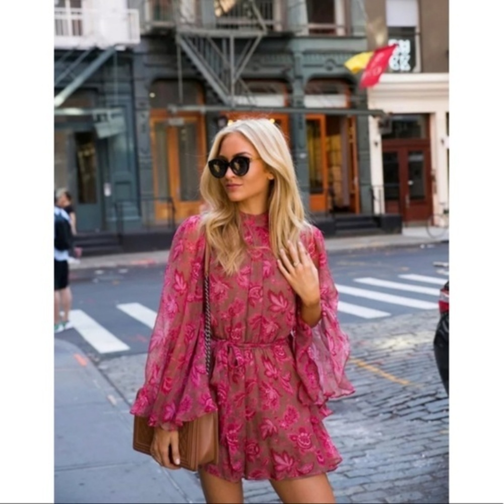 The GABRIELA Floral Chiffon Romper